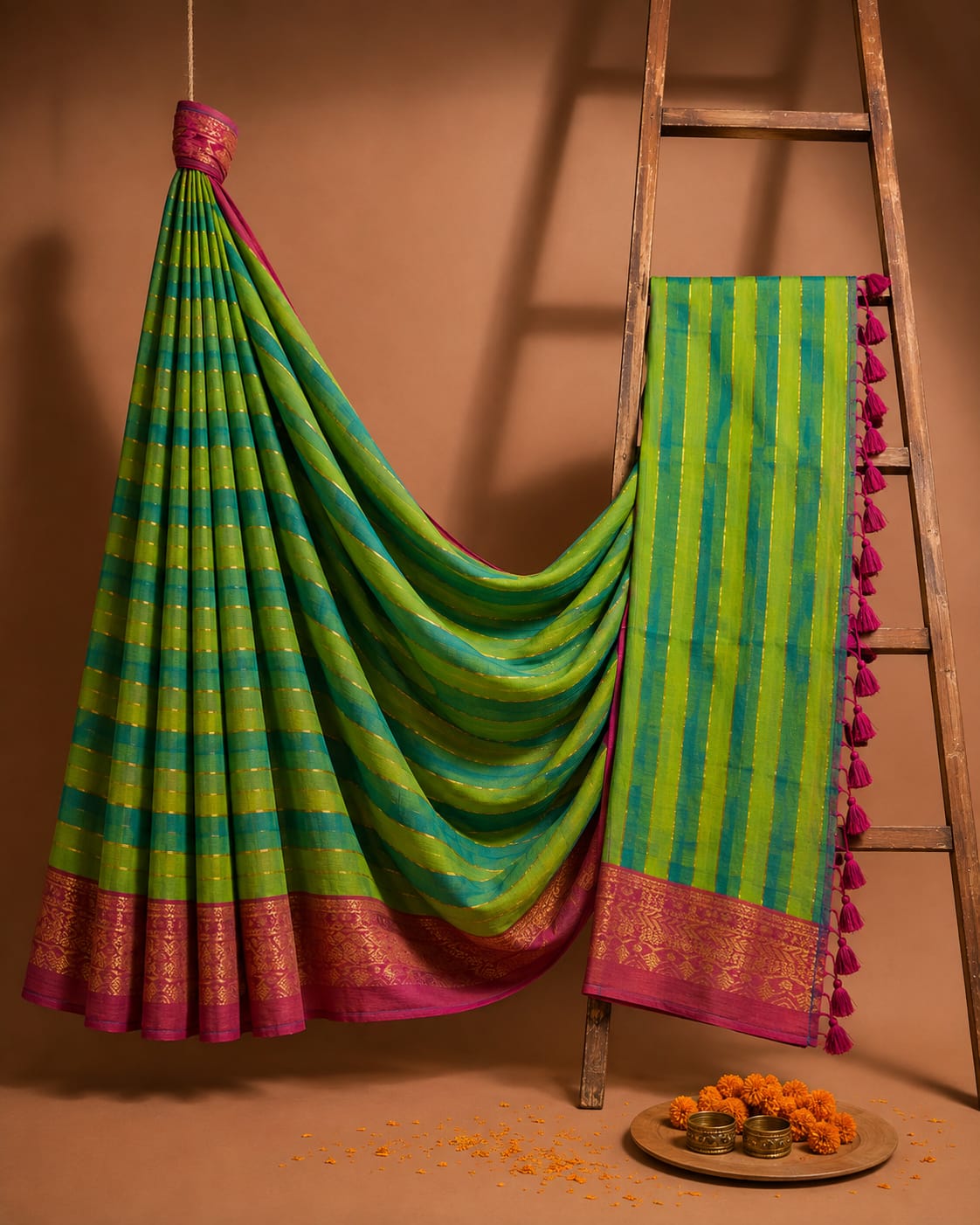 Chikankari-Inspired Mul Cotton Saree