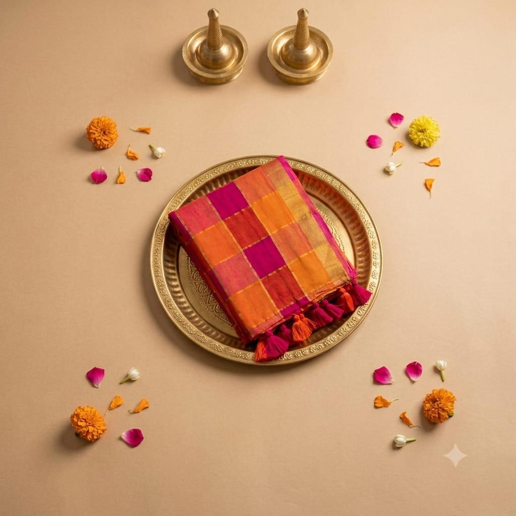 120 Count Pure Mulcotton Saree