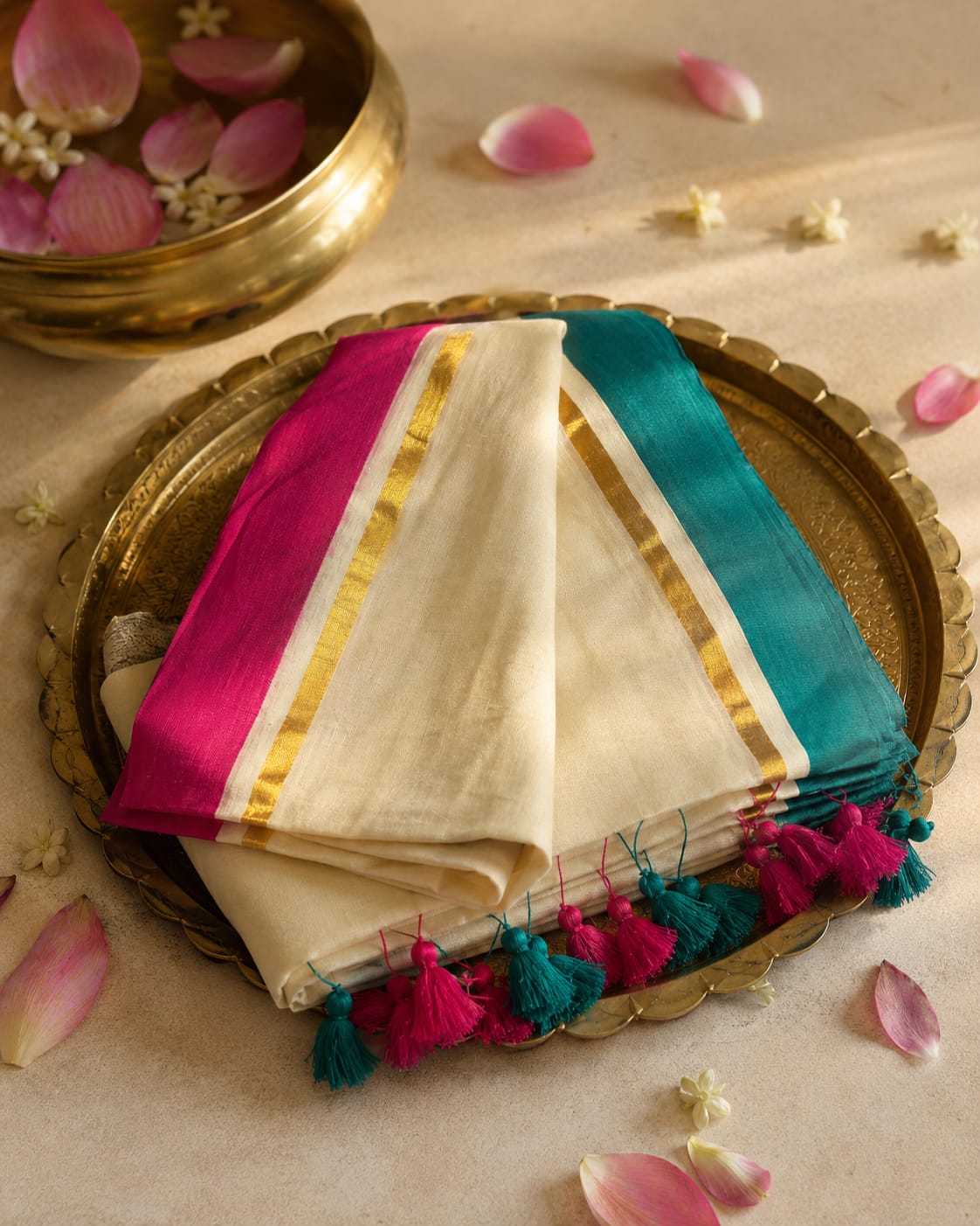 120 Count Pure Mulcotton Saree